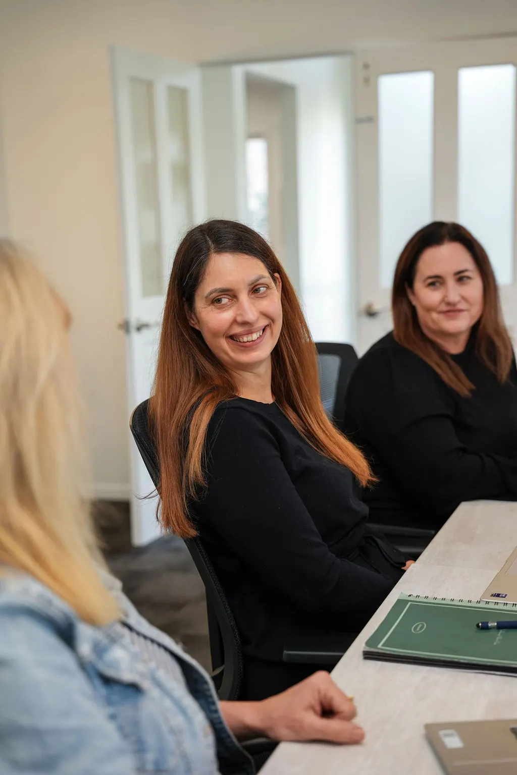 KGA directors Lize Van Schalkwyk and Jen Smith in a business advisory meeting in Warkworth