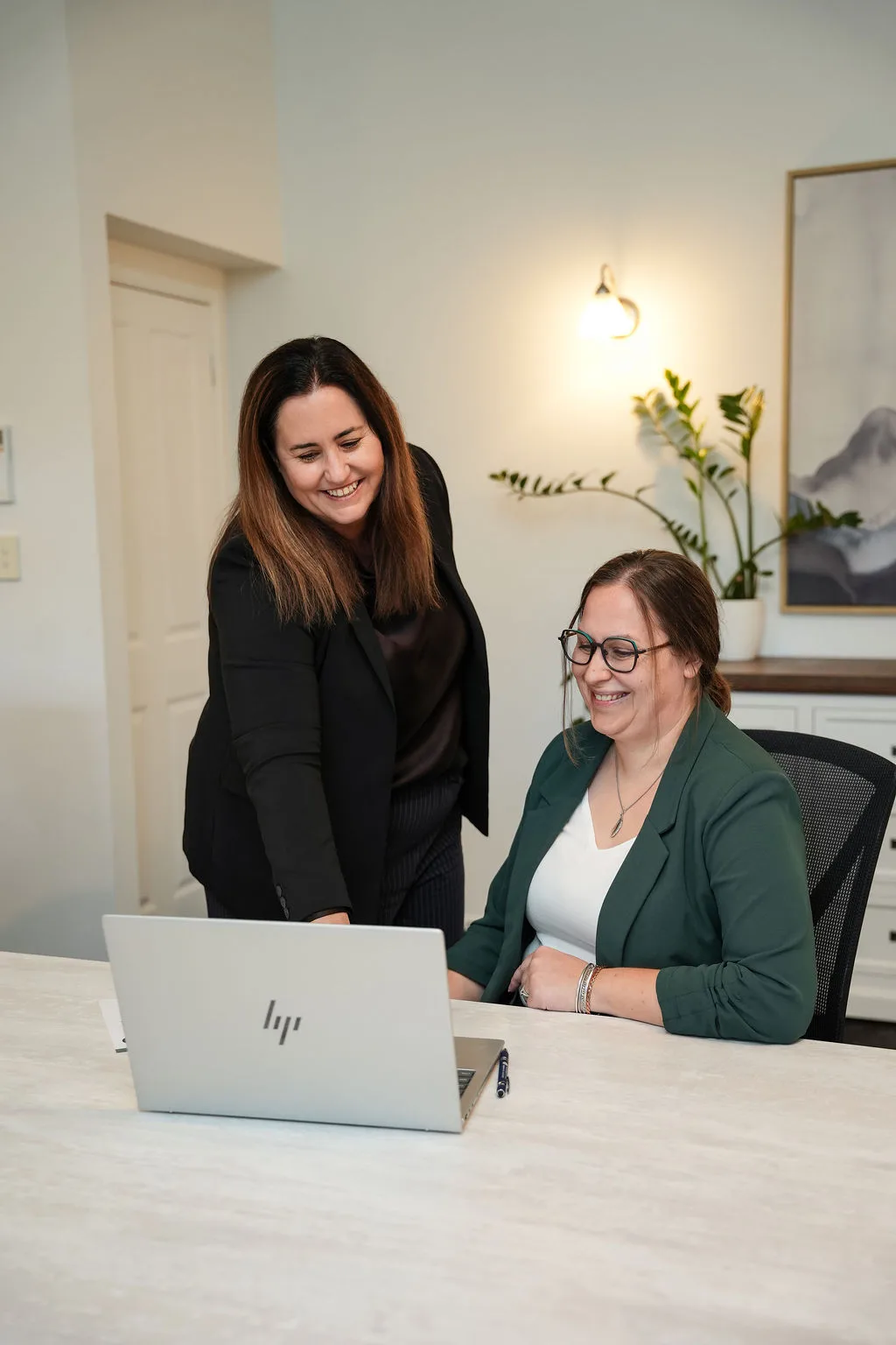 KGA advisors helping a client with accounting systems