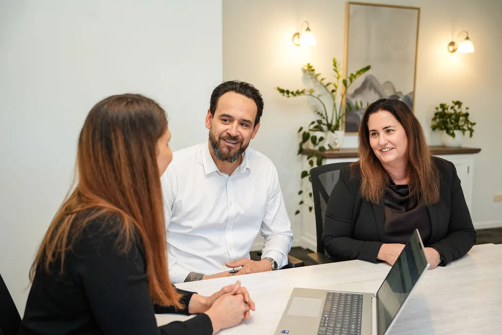 KGA directors Lize Van Schalkwyk and Jen Smith meeting with a business client